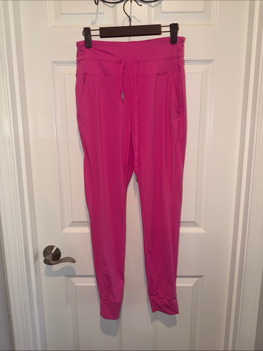 Women's Pink Drawstring Jogger Pants